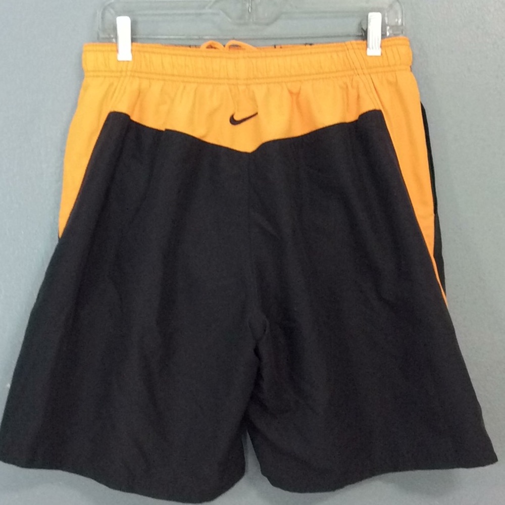 Nike Mens Black Orange Lined Swim Shorts Sz L